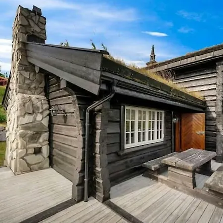 Log With Hot Tub In